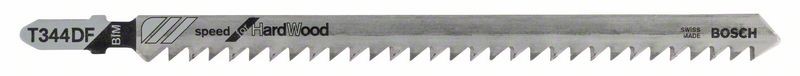 BOSCH JIGSAW BLADE T344DF HARDWOOD UP TO 100MM FAST CUT 5 PACK